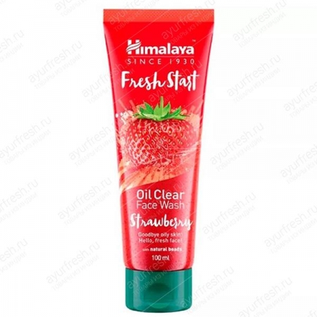 Средство для умывания Свежий Старт - Клубника 50 мл, Himalaya Fresh Start Oil Clear Face Wash, Strawberry