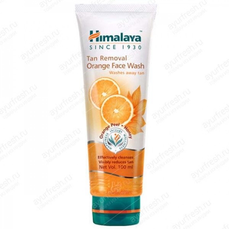 Гель для умывания с Апельсином 100 мл, Himalaya Tan Removal Orange Face Wash