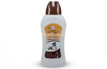 Шампунь Кокосовый для сухих волос 500 мл, Ayur Herbals Coconut Shampoo For Dry Hair