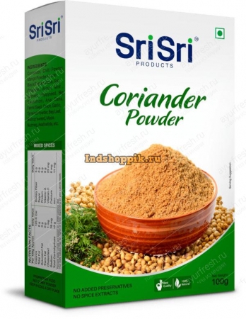 Кориандр порошок 100 г, Sri Sri Tattva Dhaniya Powder (Coriander Powder)