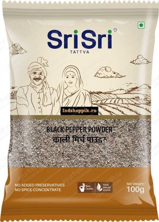 Черный перец молотый 100 г, Sri Sri Tattva Kali Mirch Powder (Black Pepper Powder)