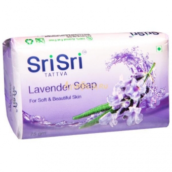 Мыло Лаванда 75 г, Sri Sri Tattva Lavender Soap