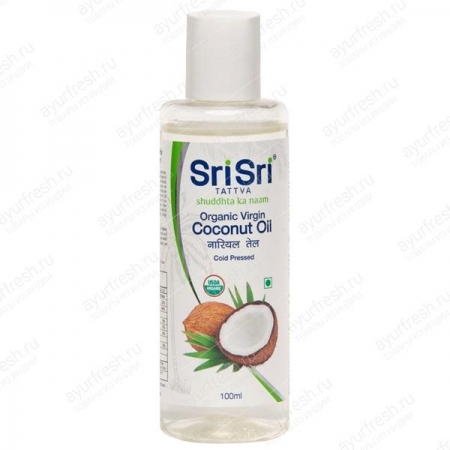 Кокосовое масло 100 мл, Sri Sri Tattva Organic Virgin Coconut Oil