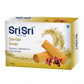 Мыло Сандал 100 г, Sri Sri Tattva Sandal Soap