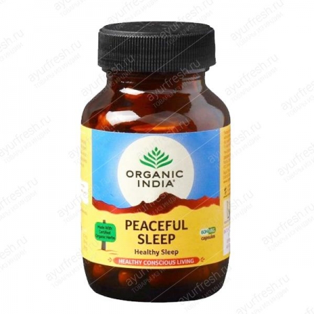 Мирный сон 60 кап, Peaceful Sleep Organic India