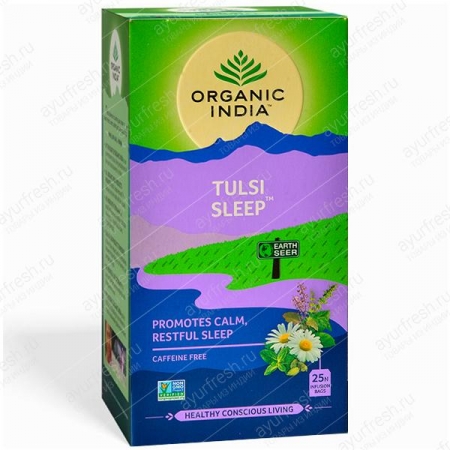 Базиликовый чай для Сна 25 пак, Tulsi Sleep Organic India