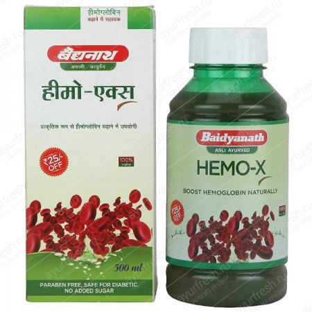 Гемо-Икс 500 мл, Hemo-X Baidyanath