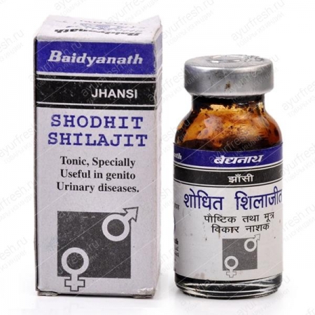 Шодхит шиладжит 10 г, Shodhit Shilajeet Baidyanath