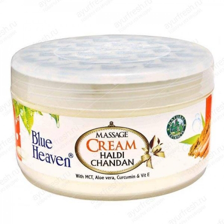 Массажный крем Куркума Сандал 80 г, Haldi Chandan Massage Cream Blue Heaven