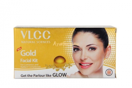 Набор для лица Золотой 60 г, VLCC Gold Facial Kit 