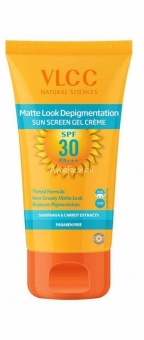 Солнцезащитный гель-крем Матовый SPF 30 50 г, VLCC Matte Look SPF 30 Sun Screen Gel Crème