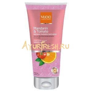 Гель для умывания Мандарин и Помидор 175 мл, VLCC Mandarin & Tomato NaturalFairness Face Wash