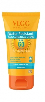 Солнцезащитный крем Влагостойкий 100 г, VLCC Water Resistant SPF60 Sunscreen Gel Crème