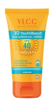 Солнцезащитный гель-крем Молодежный Импульс 3D 50 г, VLCC 3D Youth Boost SPF40 Sunscreen Gel Crème