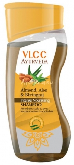 Шампунь Питательный Миндаль, Алое и Брингарадж 100 мл, VLCC Ayurveda Intense Nourishing Shampoo