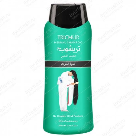 Шампунь с Черным тмином 200 мл, Trichup Black seed Herbal Shampoo