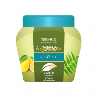 Крем для волос Против перхоти 200 г, Trichup Anti Dandruff Herbal Hair Cream