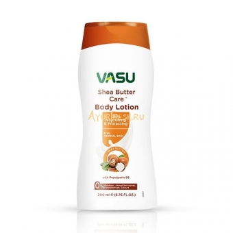 Лосьон для тела Питание и Защита с маслом Ши 200 мл, VASU Shea Butter Care Ultra Nourishing & Protecting Body Lotion