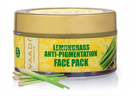 Маска для лица Против Пигментации Лемонграсс 70 г, Vaadi Lemongrass Anti-Pigmentation Face Pack