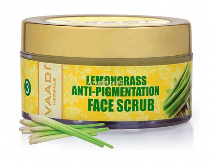 Скраб для лица Против Пигментации Лемонграсс 50 г, Vaadi Lemongrass Anti-Pigmentation Face Scrub