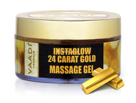 Массажный гель Золото 24 карата 50 г, Vaadi 24 Carat Gold Massage Gel - 24 carat Gold Dust & Grape Seed Extract