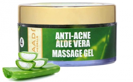 Массажный гель против Прыщей с Алое вера 50 г, Vaadi Anti-Acne Aloe Vera Massage Gel