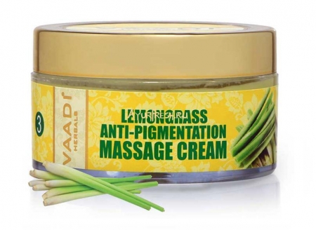 Массажный крем против Пигментации Лемонграсс 50 г, Vaadi Lemongrass Anti-Pigmentation Massage Cream