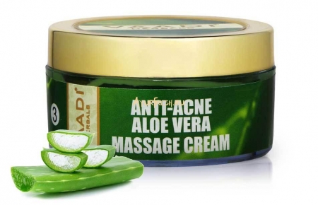 Массажный крем против Прыщей с Алое вера 50 г, Vaadi Anti-Acne Aloe Vera Massage Cream 