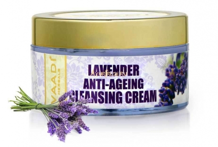 Очищающий крем Антивозрастной Лаванда 50 г, Vaadi Lavender Anti-Ageing Cleansing Cream 