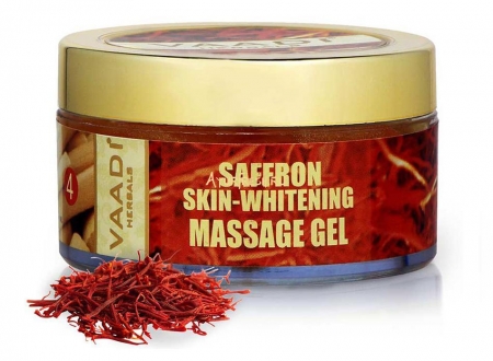 Массажный гель с Шафраном 50 г, Vaadi Saffron Skin-Whitening Massage Gel 