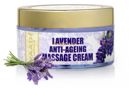 Массажный крем Антивозрастной с Лавандой 50 г, Vaadi Lavender Anti-Ageing Massage Cream 