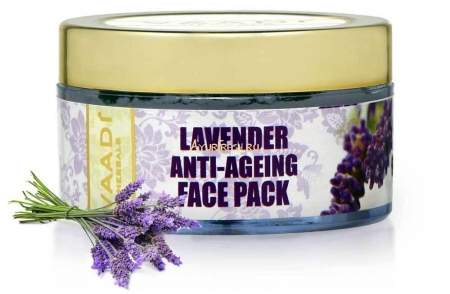 Маска для лица Антивозрастная с лавандой 70 г, Vaadi Lavender Anti-Ageing Face Pack 