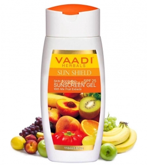 Солнцезащитный гель Фруктовый микс SPF-25 110 мл, Vaadi Sunscreen Gel With Mix Fruit Extract SPF 25