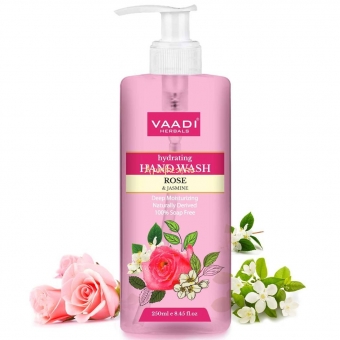 Жидкое мыло Роза и Жасмин 250 мл, Vaadi Hydrating Rose & Jasmine Hand Wash