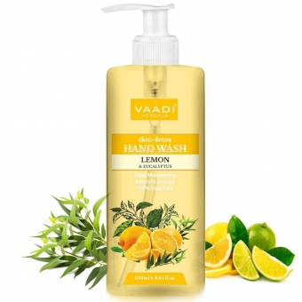 Жидкое мыло Лимон и Эвкалипт 250 мл, Vaadi Skin-Detox Lemon & Eucalyptus Hand Wash