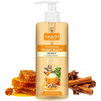 Жидкое мыло Мед и Сандал 250 мл, Vaadi Deep Moisturizing Honey & Sandal Hand Wash