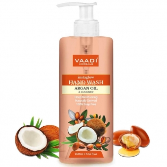 Жидкое мыло масло Арганы и Кокос 250 мл, Vaadi Instaglow Argan Oil & Coconut Hand Wash