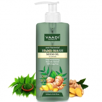 Жидкое мыло Ним и Имбирь 250 мл, Vaadi Anti-Bacterial Neem Oil & Ginger Hand Wash 