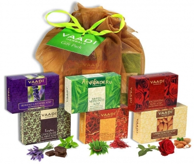 Набор мыла 6 шт по 75 г Ассорти, Vaadi Assorted Soaps Gift Pack