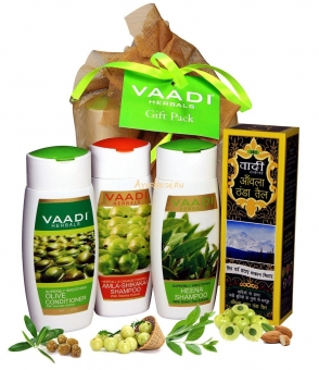 Набор для ухода за волосами 430 г, Vaadi Shiny Hair Gift Pack