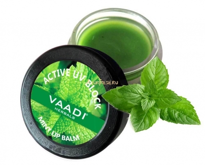 Бальзам для губ Мята 10 г, Vaadi Lip Balm - Mint