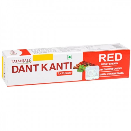 Зубная паста Дант Канти Ред 100 г, Patanjali Dant Kanti Red