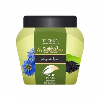 Крем для волос с Черным тмином 500 мл, Trichup Black Seed Herbal Hair Cream