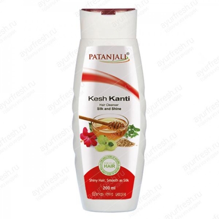 Шампунь Шелк и Блеск 450 мл, Patanjali Silk and Shine Shampoo