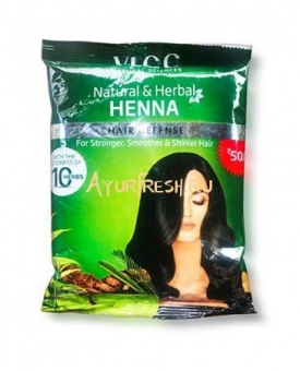 Хна для волос c экстрактом 10 трав 120 г, VLCC Natural &Herbal Henna 10 herbals