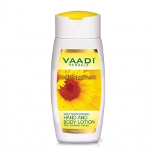 Увлажняющий лосьон для рук и тела с экстрактом подсолнуха 350 мл, Vaadi Hand&Body Lotion Sunflower