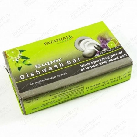 Мыло для мытья посуды 280 г, Super Dishwash Bar (с лимоном и золой)