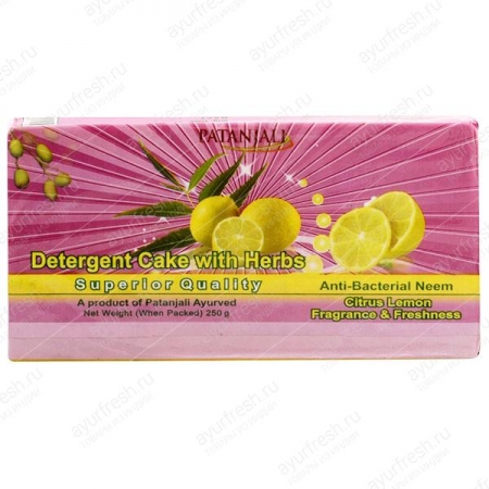 Мыло для стирки 80 г, Patanjali Detergent cake superior