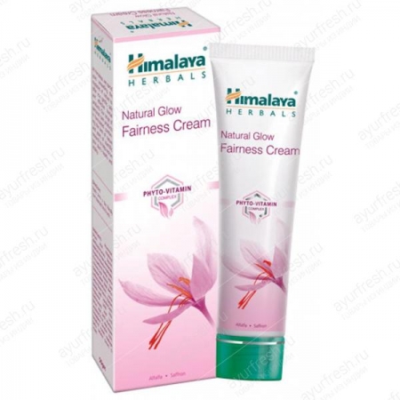 Крем для лица отбеливающий Люцерна и Шафран 50 г, Himalaya Herbals  