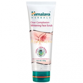 Скраб для лица Отбеливающий Лакрица и Белая Лилия 100 мл, Himalaya Herbals